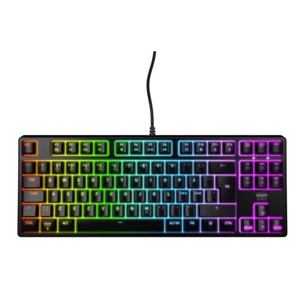 CHERRY XTRFY K4V2 RGB TKL toetsenbord Gamen USB QWERTY Portugees Zwart (CX-K4V2-RGB-TKL-R-PO)