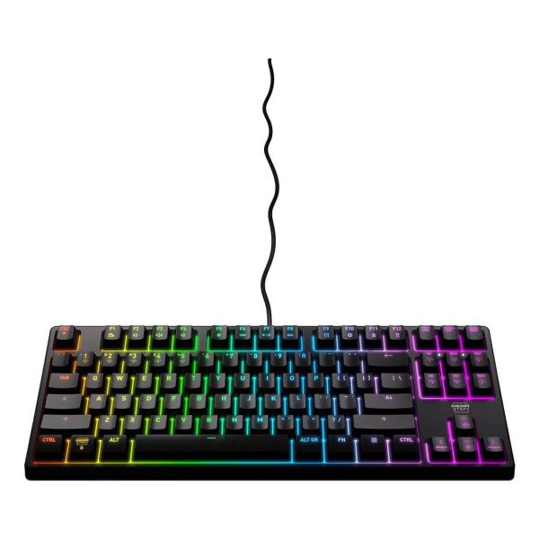 CHERRY XTRFY K4V2 RGB TKL toetsenbord Gamen USB QWERTY Portugees Zwart (CX-K4V2-RGB-TKL-R-PO)