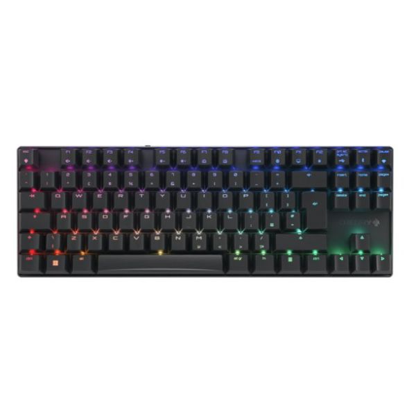 CHERRY MX 8.2 TKL WIRELESS toetsenbord Gamen USB + RF Wireless + Bluetooth QWERTY Scandinavisch Zwart (G80-3882LJAPN-2)