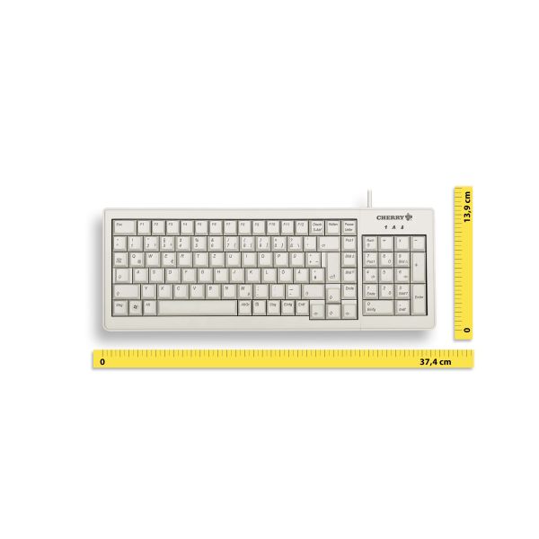 CHERRY XS G84-5200 toetsenbord Kantoor USB + PS/2 QWERTY Engels Grijs (G84-5200LCMEU-0)