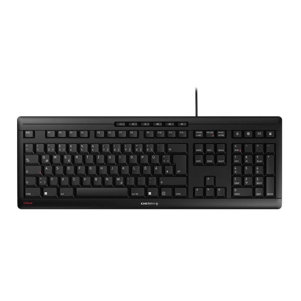 CHERRY STREAM toetsenbord Thuis/Werk USB QWERTY Portugees Zwart, Grijs (JK-8500PO-2)