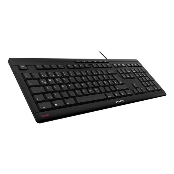 CHERRY STREAM toetsenbord Thuis/Werk USB QWERTY Portugees Zwart, Grijs (JK-8500PO-2)
