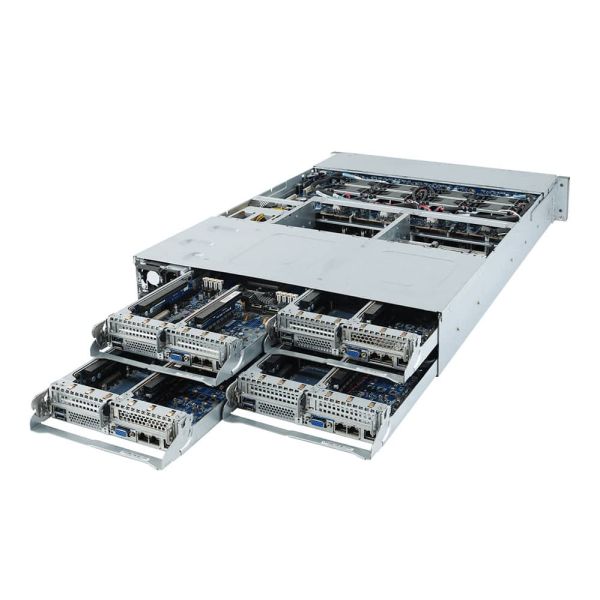 GIGABYTE H252-Z10 Socket SP3 Rack (2U) Zwart, Staal (6NH252Z10MR-00)