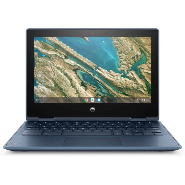HP Chromebook x360 11 G3 EE Intel® Celeron® N4020 29,5 cm (11.6") Touchscreen HD 4 GB LPDDR4-SDRAM 32 GB eMMC Wi-Fi 5 (802.11ac) ChromeOS Blauw (10X26EA#ABH)