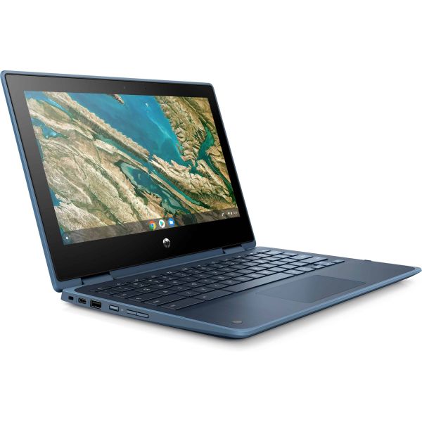 HP Chromebook x360 11 G3 EE Intel® Celeron® N4020 29,5 cm (11.6") Touchscreen HD 4 GB LPDDR4-SDRAM 32 GB eMMC Wi-Fi 5 (802.11ac) ChromeOS Blauw (10X26EA#ABH)