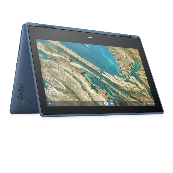 HP Chromebook x360 11 G3 EE Intel® Celeron® N4020 29,5 cm (11.6") Touchscreen HD 4 GB LPDDR4-SDRAM 32 GB eMMC Wi-Fi 5 (802.11ac) ChromeOS Blauw (10X26EA#ABH)