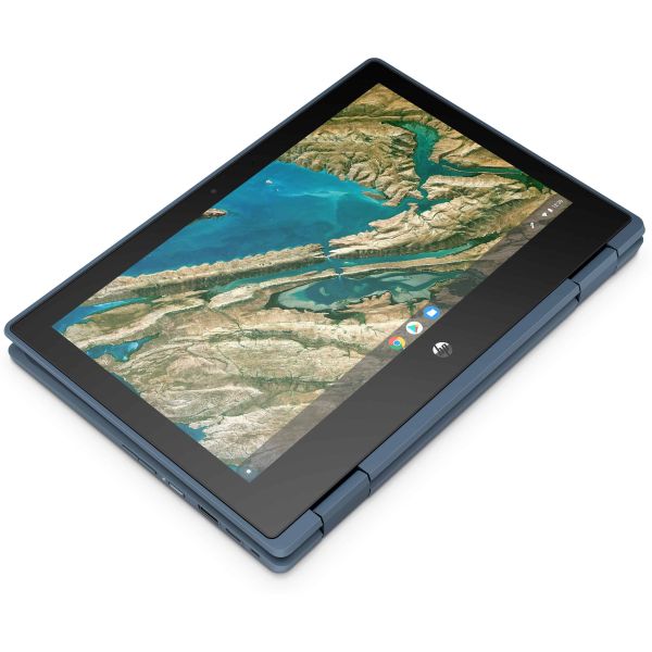 HP Chromebook x360 11 G3 EE Intel® Celeron® N4020 29,5 cm (11.6") Touchscreen HD 4 GB LPDDR4-SDRAM 32 GB eMMC Wi-Fi 5 (802.11ac) ChromeOS Blauw (10X26EA#ABH)