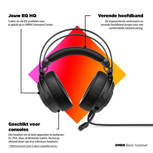 HP OMEN Blast headset (1A858AA#ABB) HP OMEN Blast headset (1A858AA#ABB)