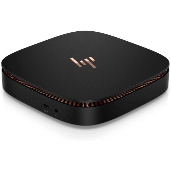 HP Elite Slice Intel® Core™ i7 i7-7700T 16 GB DDR4-SDRAM 128 GB SSD Windows 10 IoT Enterprise USFF Mini PC Zwart (2U5E6AW#ABH)