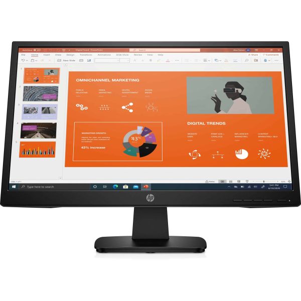 HP P22va G4 computer monitor 54,6 cm (21.5") 1920 x 1080 Pixels Full HD LED Zwart (453D2AA#ABB)