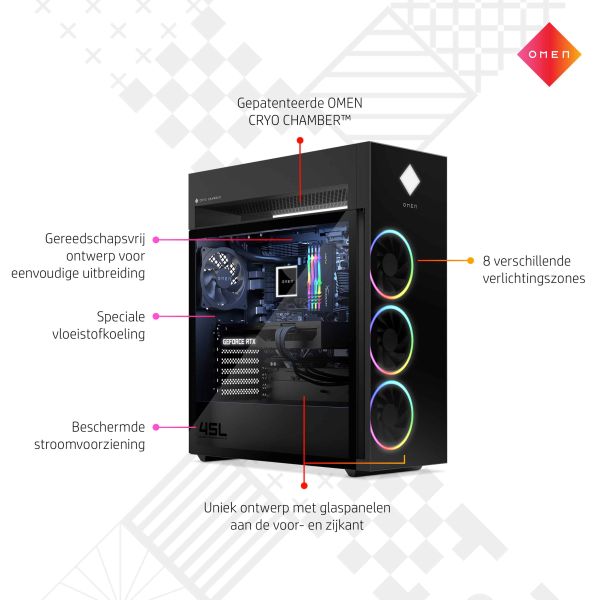 OMEN by HP 45L Gaming Desktop GT22-0910nd PC (666F8EA#ABH) 1/1 OMEN by HP 45L Gaming Desktop GT22-0910nd PC (666F8EA#ABH)