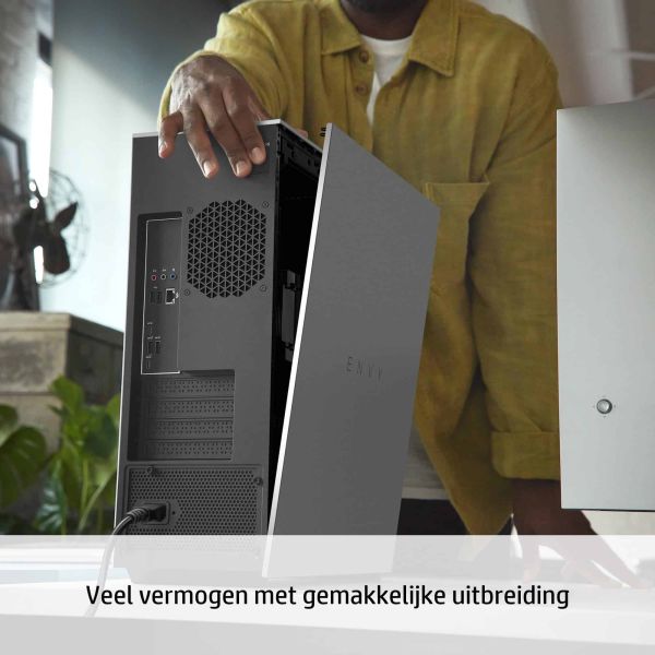 HP ENVY TE02-0815nd Intel® Core™ i9 i9-12900 64 GB DDR4-SDRAM 2 TB SSD NVIDIA GeForce RTX 3080 Windows 11 Home Tower PC Zilver (670M1EA#ABH)