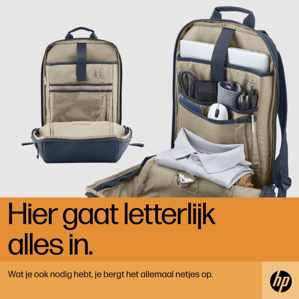 HP Travel 15,6 Laptop Backpack, 18 liter, Iron Grey (6B8U6AA#ABB)