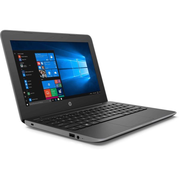 HP Stream 11 Pro G5 Intel® Celeron® N4100 Laptop 29,5 cm (11.6") Touchscreen HD 4 GB DDR4-SDRAM 64 GB eMMC Wi-Fi 5 (802.11ac) Windows 10 Home Grijs (6EB93EA#ABH)