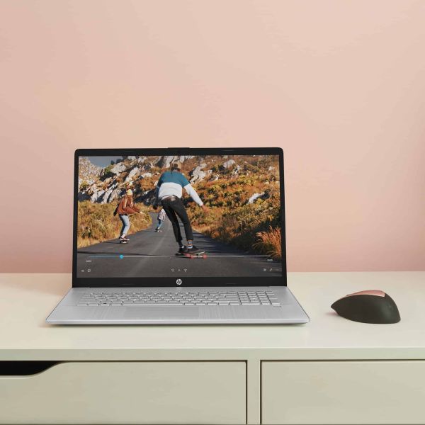HP 17-cn0340nd Intel® Core™ i3 i3-1125G4 Laptop 43,9 cm (17.3") Full HD 8 GB DDR4-SDRAM 256 GB SSD Wi-Fi 5 (802.11ac) Windows 11 Home Zilver (6L986EA#ABH)
