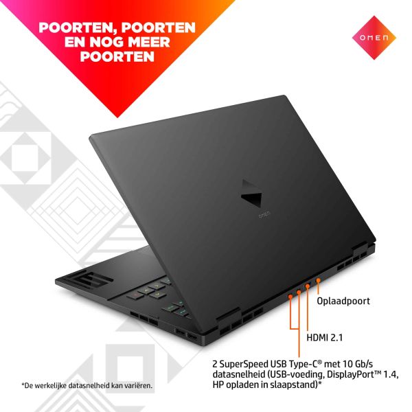 HP OMEN 16-k0391nd Intel® Core™ i7 i7-12700H Laptop 40,9 cm (16.1") Quad HD 16 GB DDR5-SDRAM 1 TB SSD NVIDIA GeForce RTX 3070 Ti Wi-Fi 6E (802.11ax) Windows 11 Home Zwart (6L9B5EA#ABH) HP OMEN 16-k0391nd Intel® Core™ i7 i7-12700H Laptop 40,9 cm (16.1") Quad HD 16 GB DDR5-SDRAM 1 TB SSD NVIDIA GeForce RTX 3070 Ti Wi-Fi 6E (802.11ax) Windows 11 Home Zwart (6L9B5EA#ABH)