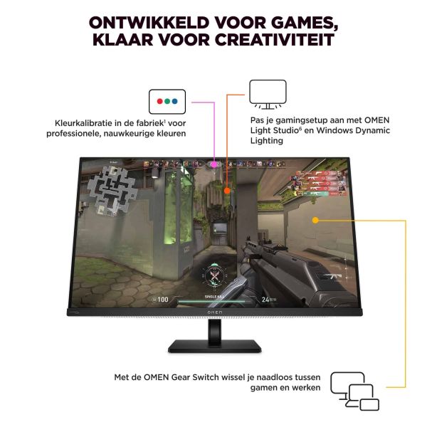 HP OMEN Transcend 31,5 inch UHD 240 Hz OLED-gaming monitor - Transcend 32 (9R181AA#ABB)