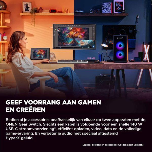 HP OMEN Transcend 31,5 inch UHD 240 Hz OLED-gaming monitor - Transcend 32 (9R181AA#ABB)