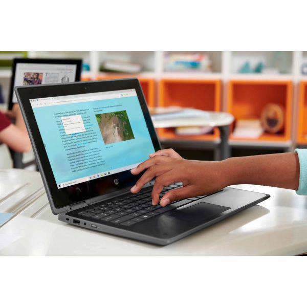 HP ProBook x360 11 G5 EE Intel® Celeron® N4120 Hybride (2-in-1) 29,5 cm (11.6") Touchscreen HD 4 GB DDR4-SDRAM 128 GB SSD Wi-Fi 5 (802.11ac) Windows 10 Home Blauw (9VX65EA#ABH)