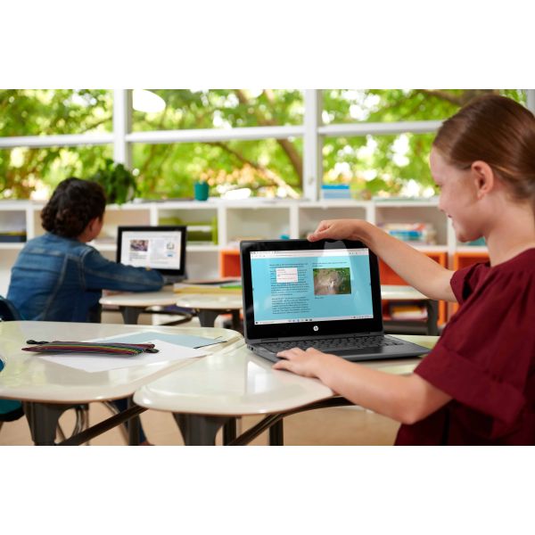 HP ProBook x360 11 G5 EE Intel® Celeron® N4120 Hybride (2-in-1) 29,5 cm (11.6") Touchscreen HD 4 GB DDR4-SDRAM 128 GB SSD Wi-Fi 5 (802.11ac) Windows 10 Pro Blauw (9VX88EA#ABH)