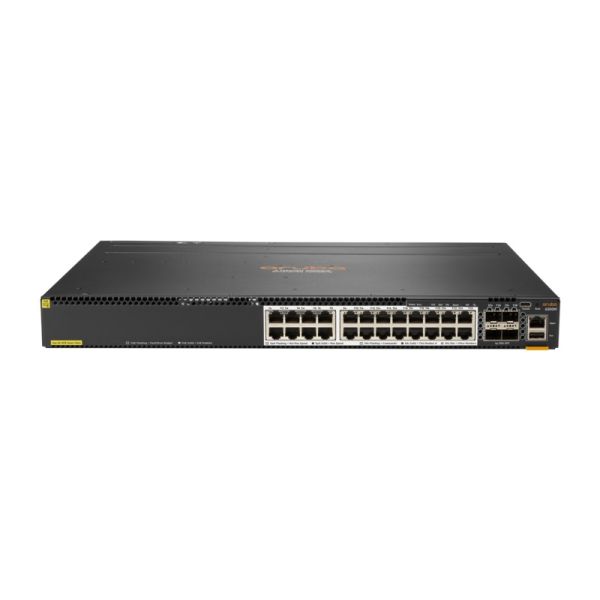 HPE Aruba Networking CX 6300M 24SR5 CL6 4SFP56 Switch (min. 1 PSU required) (JL660AR)