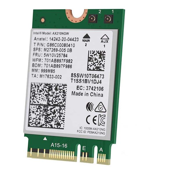 Intel AX210 WiFi 6E M.2 Adapter (AX210.D2WG.NVXC)