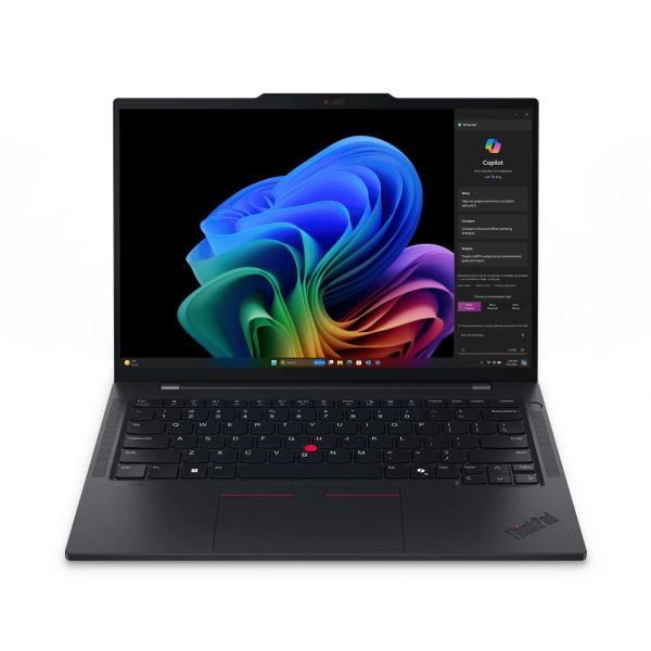 Lenovo ThinkPad T14s Gen 6 (Snapdragon) Copilot+ PC Qualcomm Snapdragon X1E-78-100 Laptop 35,6 cm (14") Touchscreen WUXGA 32 GB LPDDR5x-SDRAM 512 GB SSD Wi-Fi 7 (802.11be) Windows 11 Pro Engels Zwart (21N1000RMH)