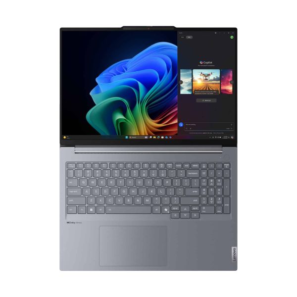 Lenovo ThinkBook 16 G7 QOY Copilot+ PC Qualcomm Snapdragon X1P-42-100 Laptop 40,6 cm (16") WUXGA 16 GB LPDDR5x-SDRAM 512 GB SSD Wi-Fi 7 (802.11be) Windows 11 Pro Engels Grijs (21NH000BMH)