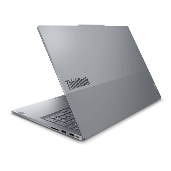 Lenovo ThinkBook 16 G7 QOY Copilot+ PC Qualcomm Snapdragon X1P-42-100 Laptop 40,6 cm (16") WUXGA 16 GB LPDDR5x-SDRAM 512 GB SSD Wi-Fi 7 (802.11be) Windows 11 Pro Engels Grijs (21NH000BMH)