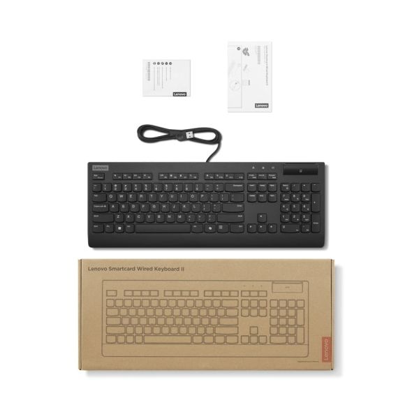 Lenovo 4Y41R64694 toetsenbord Thuis/Werk USB Belgisch, Frans Zwart (4Y41R64694)
