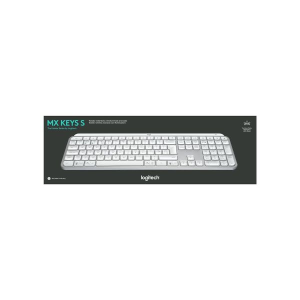 Logitech MX Keys S - PALE GREY ITA - BT - N/A - (920-011576)