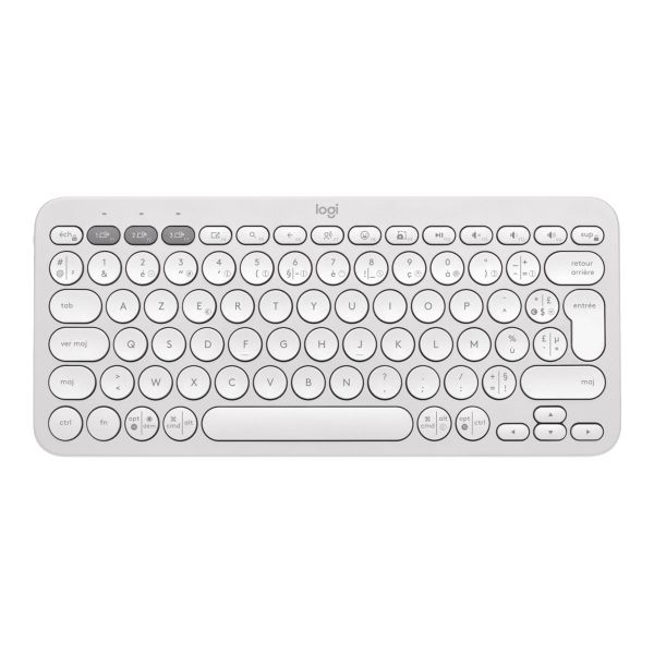 Logitech Pebble Keys 2 K380s TONAL WHITE FRA BT (920-011804)