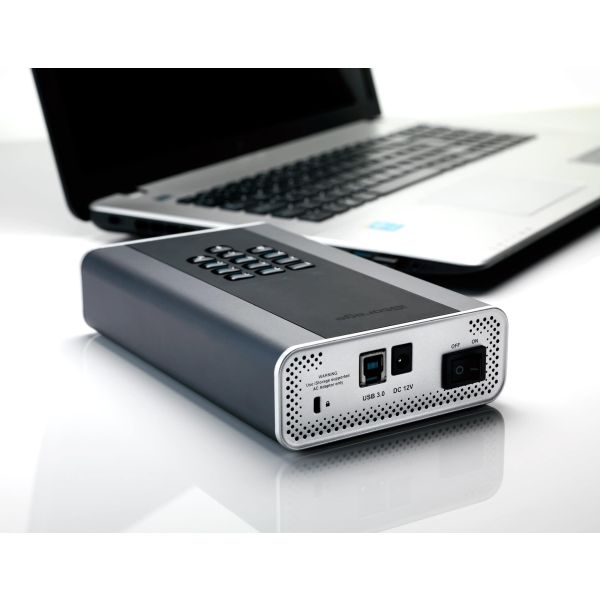 iStorage diskAshur DT 2 externe harde schijf 12 TB USB Type-A 3.2 Gen 1 (3.1 Gen 1) Zwart (IS-DT2-256-12000-C-G)
