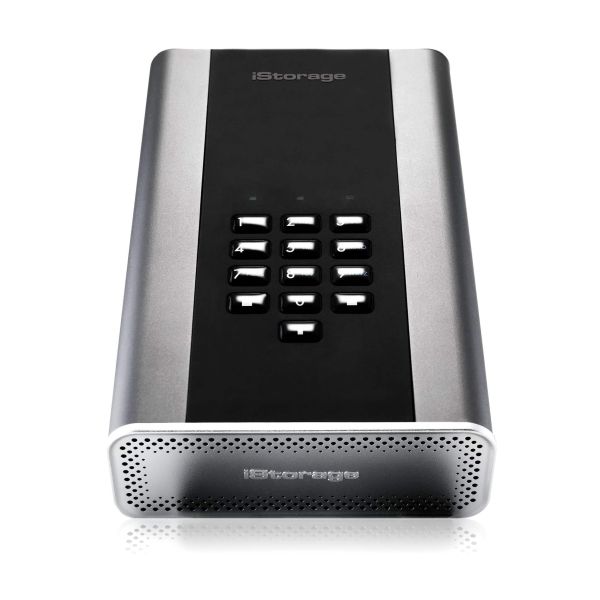iStorage DT2 256-bit 20TB FIPS Certified externe harde schijf USB Type-B 3.2 Gen 1 (3.1 Gen 1) Zwart (IS-DT2-256-20000-C-X)