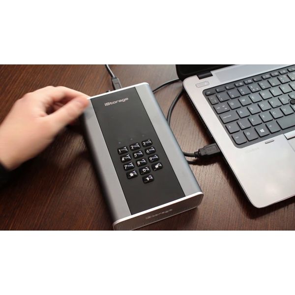 iStorage diskAshur DT 2 externe harde schijf 4 TB USB Type-A 3.2 Gen 1 (3.1 Gen 1) Zwart (IS-DT2-256-4000-C-X)
