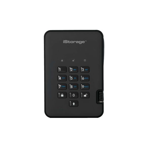 iStorage diskAshur 2 1 TB USB Type-A 3.2 Gen 1 (3.1 Gen 1) Zwart (ISDA2256SSD1000B)