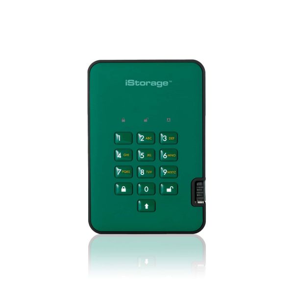 iStorage diskAshur 2 4 TB USB Type-A 3.2 Gen 1 (3.1 Gen 1) Groen (ISDA2256SSD4000GN)