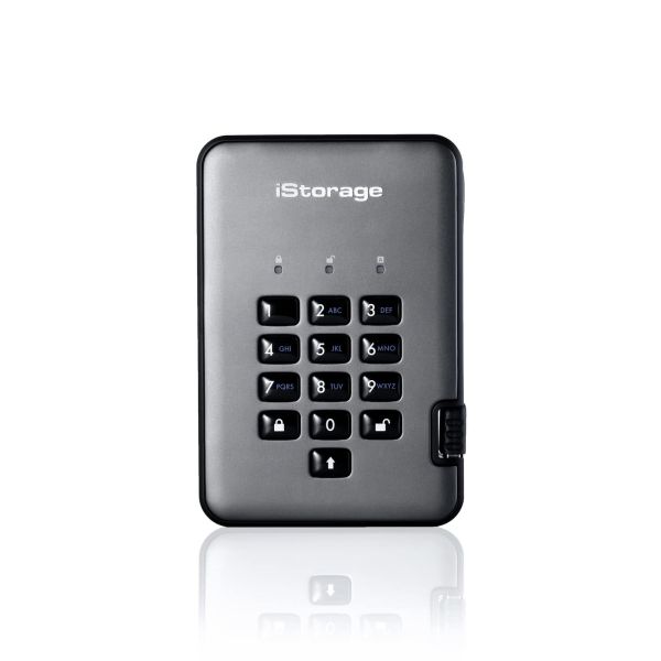 iStorage diskAshur PRO2 1 TB USB Type-A 3.2 Gen 1 (3.1 Gen 1) Zwart (ISDAP2256SSD1000CG)
