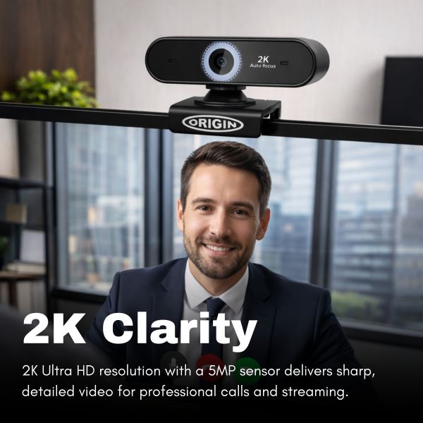 Origin Storage OS-USB-2KWEBCAM webcam 5 MP 2592 x 1944 Pixels USB 2.0 Zwart (OS-USB-2KWEBCAM) Origin Storage OS-USB-2KWEBCAM webcam 5 MP 2592 x 1944 Pixels USB 2.0 Zwart (OS-USB-2KWEBCAM)