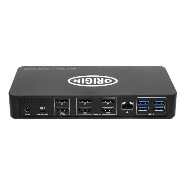 Origin Storage OSDOCK-T4K15 laptop dock & poortreplicator Docking USB 3.2 Gen 2 (3.1 Gen 2) Type-C Zwart (OSDOCK-T4K15)
