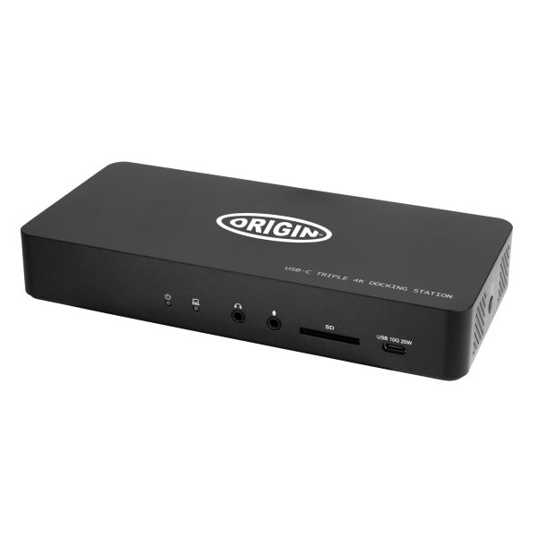 Origin Storage OSDOCK-T4K15 laptop dock & poortreplicator Docking USB 3.2 Gen 2 (3.1 Gen 2) Type-C Zwart (OSDOCK-T4K15)