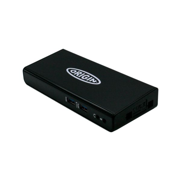 Origin Storage OSDOCK-USB3 laptop dock & poortreplicator Docking USB 3.2 Gen 1 (3.1 Gen 1) Type-A Zwart (OSDOCK-USB3)