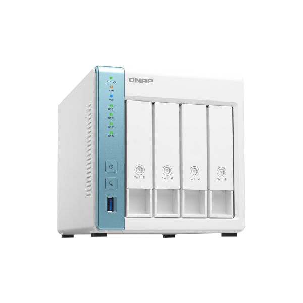 QNAP TS-431P3 NAS Tower Annapurna Labs Alpine AL-314 2 GB DDR3 0 TB QNAP Turbo System Turkoois, Wit (TS-431P3-2G) QNAP TS-431P3 NAS Tower Annapurna Labs Alpine AL-314 2 GB DDR3 0 TB QNAP Turbo System Turkoois, Wit (TS-431P3-2G)