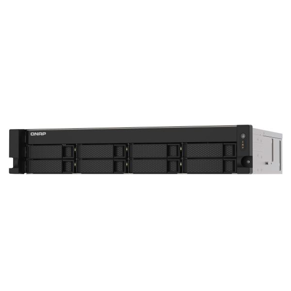 QNAP TS-873AU-RP NAS Rack (2U) Ryzen Embedded V1500B 4 GB DDR4 0 TB QNAP Turbo System Zwart, Grijs (TS-873AU-RP-4G) QNAP TS-873AU-RP NAS Rack (2U) Ryzen Embedded V1500B 4 GB DDR4 0 TB QNAP Turbo System Zwart, Grijs (TS-873AU-RP-4G)