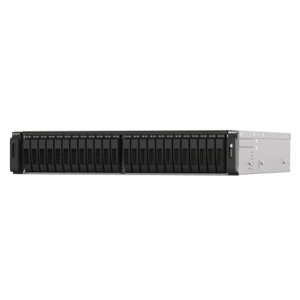 QNAP TS-h2490FU NAS Rack (2U) EPYC 7302P 256 GB DDR4 0 TB QuTS hero Zwart, Grijs (TS-H2490FU-7302P-256) QNAP TS-h2490FU NAS Rack (2U) EPYC 7302P 256 GB DDR4 0 TB QuTS hero Zwart, Grijs