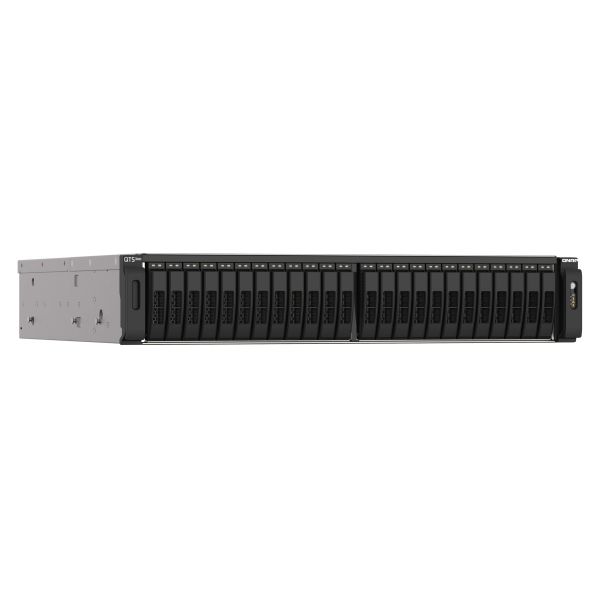 QNAP TS-h2490FU NAS Rack (2U) EPYC 7302P 256 GB DDR4 0 TB QuTS hero Zwart, Grijs (TS-H2490FU-7302P-256) QNAP TS-h2490FU NAS Rack (2U) EPYC 7302P 256 GB DDR4 0 TB QuTS hero Zwart, Grijs