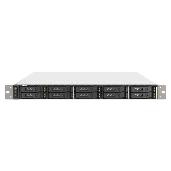 QNAP TS-h1090FU NAS Rack (1U) EPYC 7302P 256 GB DDR4 0 TB QuTS hero Zwart, Grijs (TSH1090FU7302P256G)