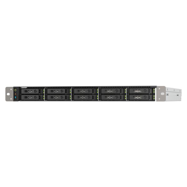 QNAP TS-h1090FU NAS Rack (1U) EPYC 7302P 256 GB DDR4 0 TB QuTS hero Zwart, Grijs (TSH1090FU7302P256G)
