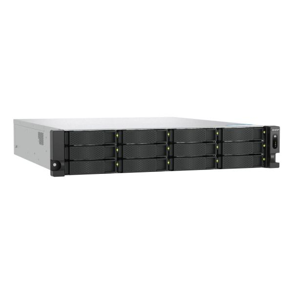 QNAP TS-H1277AXU-RP NAS Rack (2U) AMD Ryzen™ 5 16 GB DDR5 0 TB QuTS hero Zwart (TSH1277AXURPR516G)