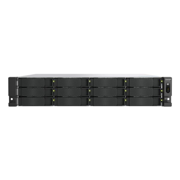 QNAP TS-H1277AXU-RP NAS Rack (2U) AMD Ryzen™ 5 16 GB DDR5 0 TB QuTS hero Zwart (TSH1277AXURPR516G)